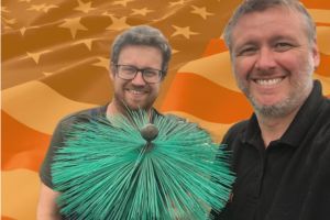 two UK based chimney sweeps are going to the USA to share their expertise