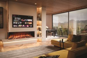 Lux Media Wall Fireplaces from Solution Fires