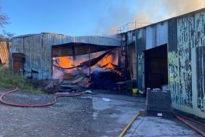 bottom building fire at certainly wood