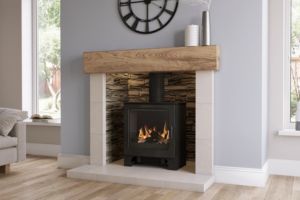 Mendip woodland electric fire