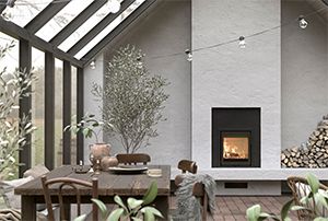 Woodburning stove by Contura