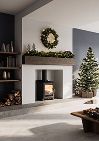 The Loxton 8 dual control woodburning stove from Mendip Stoves