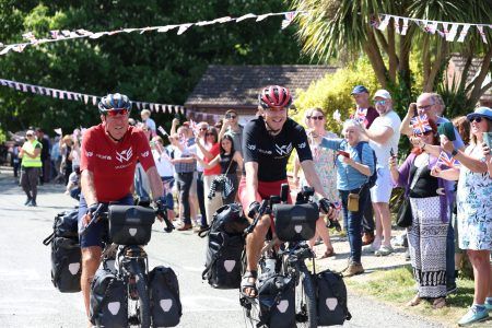 Photos © Joel Chant /UNP UNP-47752-PlatinumLiveHomecoming of George and Josh Kohler, who have spent the past 12 months cycling around the world for UNICEF. Seen here arriving back in Halvergate, Norfolk.