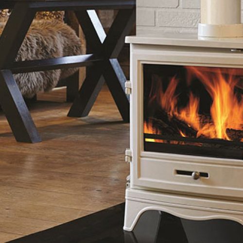 Wood burning stove by Percy Doughty