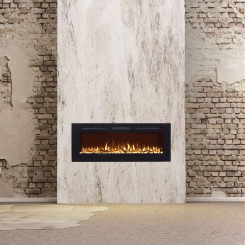 Create a clean, contemporary look with the new iLektro slimline electric fires from Eurostove