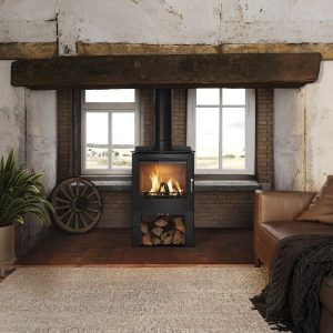 The Mendip Woodland gas, electric or wood-burning stoves from Eurostove