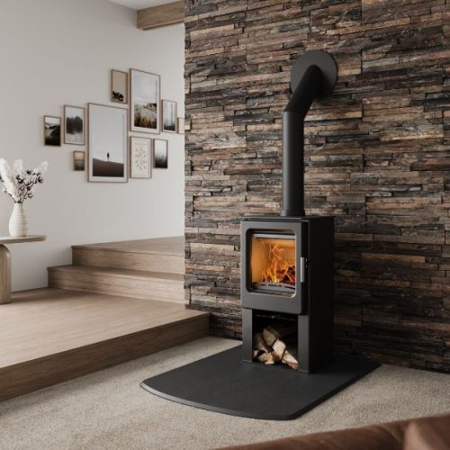 The Ashcott Logstore combines energy efficiency with ease of use