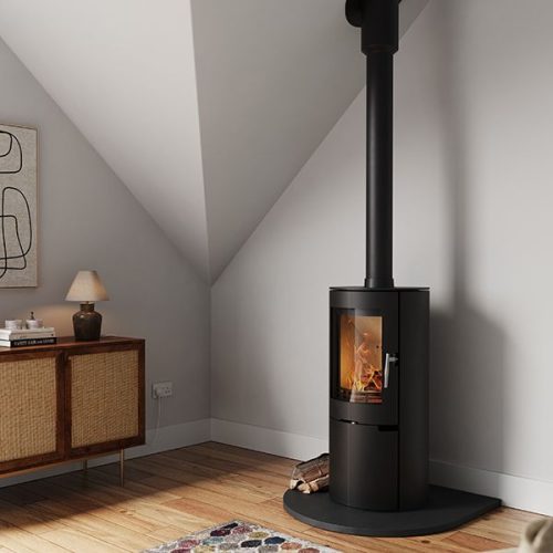 Mendip Stoves’ Willow Freestanding stove combines elegance and storage